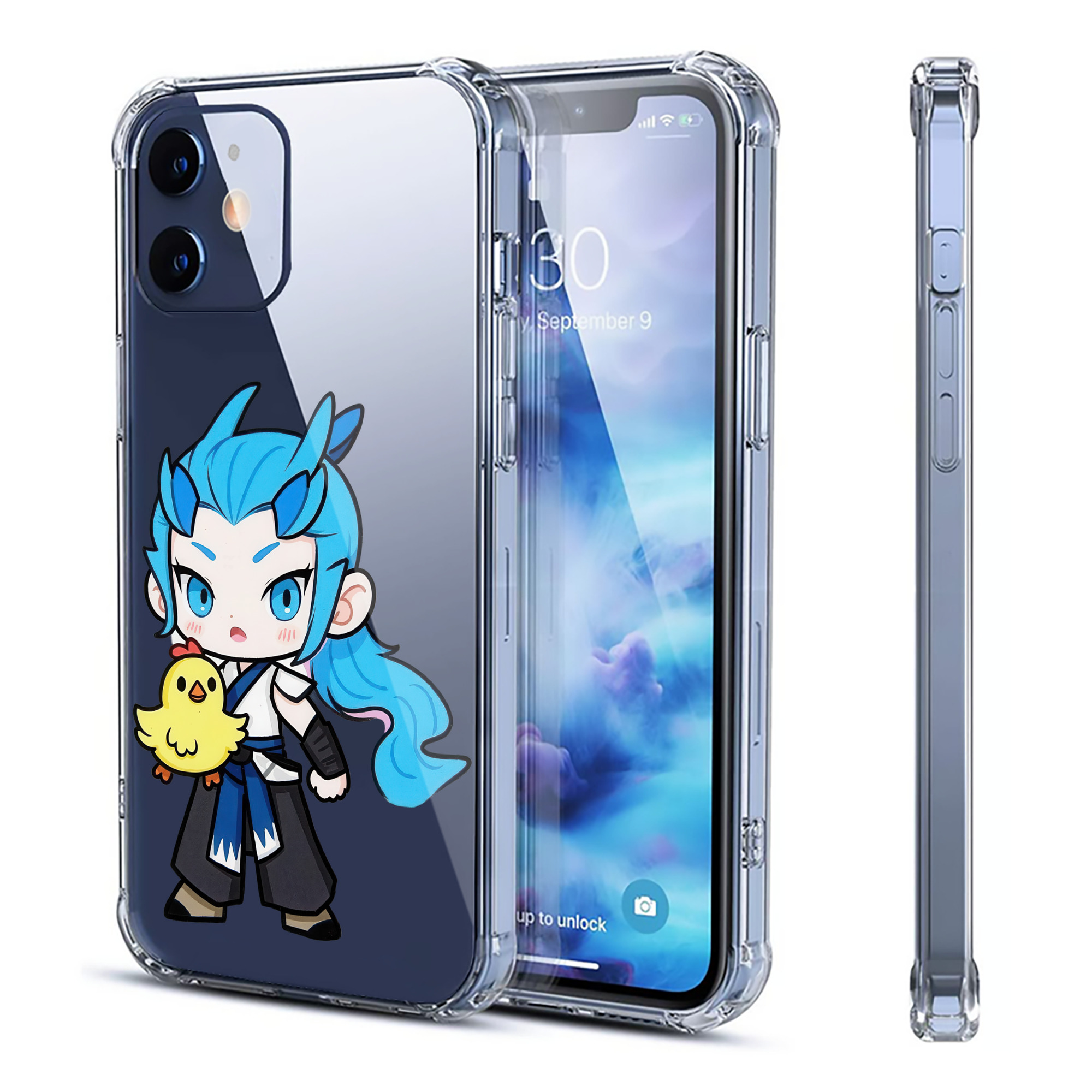 （画像用） Ne Zha 2 ナタ 魔童の大暴れ 【iPhone 12シリーズ対応】透明スマホケース（クリアソフトケース）